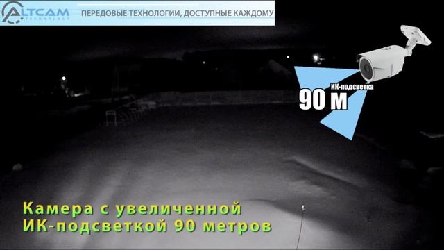 Камеры с увеличенной ИК-подсветкой от AltCam Technology смотреть онлайн