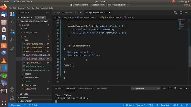 9 creation homepage angular java ee JWT смотреть онлайн