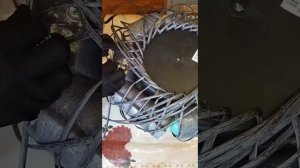 Горшочек счастья или кувшин из ротанга.