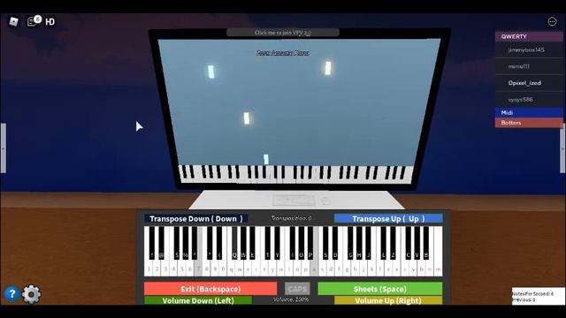 Roblox Piano - Il vento do'ro смотреть онлайн