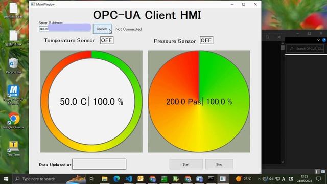 OPC-UA Server and Client Control Application using Python OPC-UA смотреть онлайн
