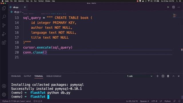 Integrate mysql database in Flask - P6 | Build modern APIs смотреть онлайн