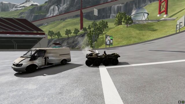 Ford Transit crash experiment - BeamNG Drive смотреть онлайн