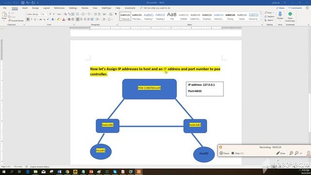Mininet with Pox controller смотреть онлайн