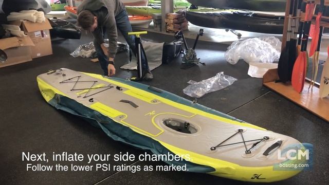 Hobie Mirage iTrek 11 Inflatable Kayak - Setting Up and Inflating смотреть онлайн
