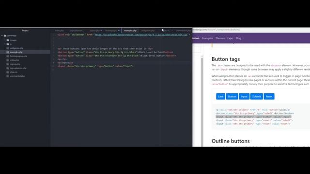Bootstrap buttons and how to use them - Code Explained смотреть онлайн