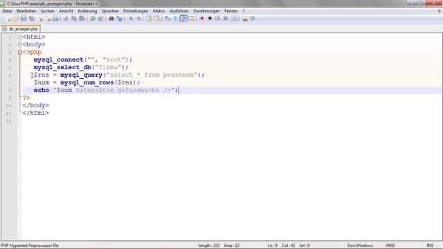 Datensätze aus der MySQL-Datenbank abfragen - PHP 5.4 und MySQL 5.5 смотреть онлайн