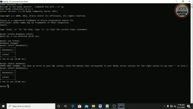 Table Creation | MySQL | In Hindi смотреть онлайн