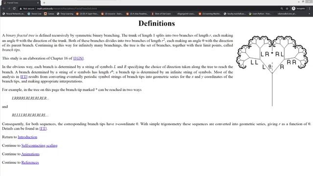 Python/Pygame Fractal Trees смотреть онлайн