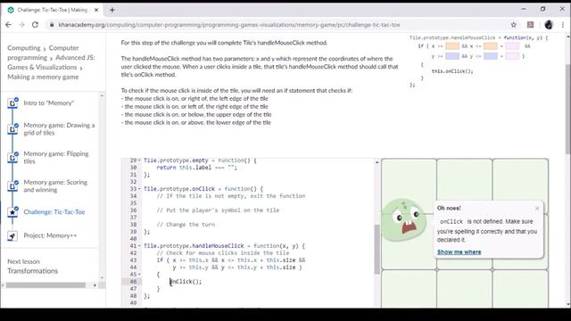 Challenge Tic Tac Toe Khan Academy смотреть онлайн