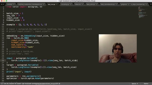 Train pytorch rnn to predict a sequence of integers смотреть онлайн