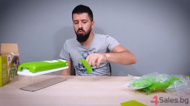 Nicer Dicer Plus Кухненско ренде за зеле , сирене и кашкавал Найсер дайсер Плюс -4Sales.bg смотреть онлайн
