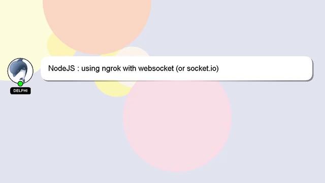 NodeJS : using ngrok with websocket (or socket.io) смотреть онлайн