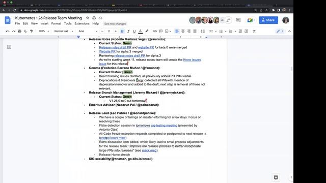 Kubernetes Release Team Meeting (1.26) for 20221114 смотреть онлайн