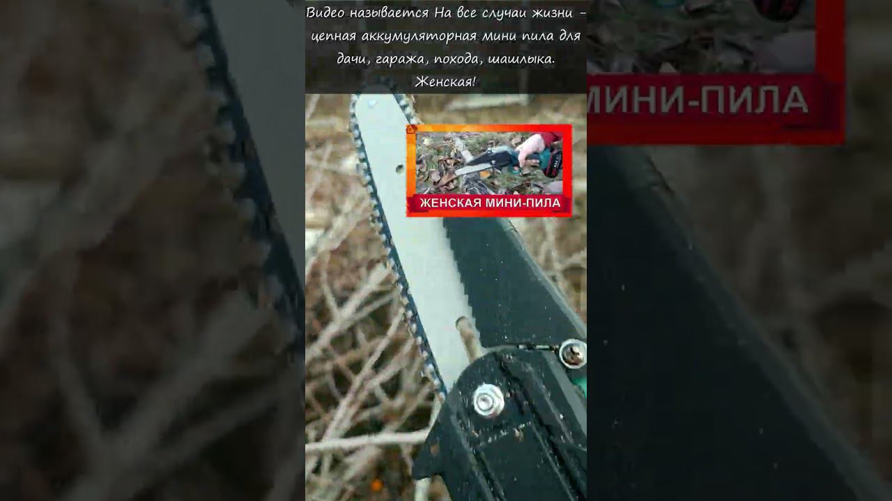 Весной она необходима! * цепная аккумуляторная мини пила для дачи, гаража, похода, шашлыка. Женская! смотреть онлайн