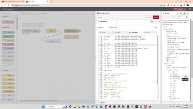 Send Automatic Weather Station Status via Whatsapp - Node Red смотреть онлайн