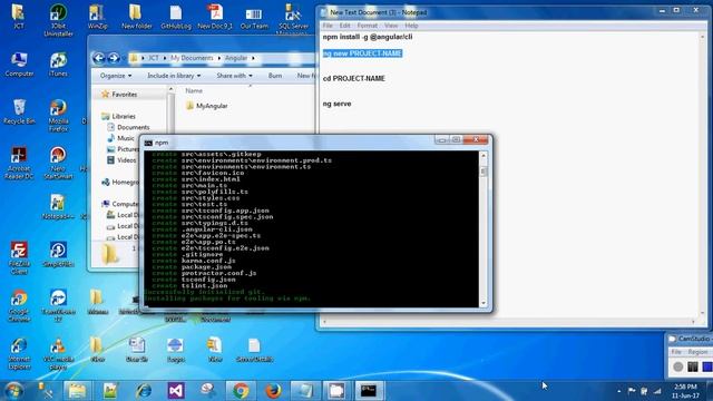 How to install Angular CLI on Windows and Scaffold Angular App using Angular CLI смотреть онлайн