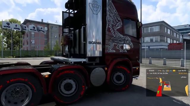 MI PRIMER CAMION Scania R480 V8 #eurotrucksimulator2 смотреть онлайн