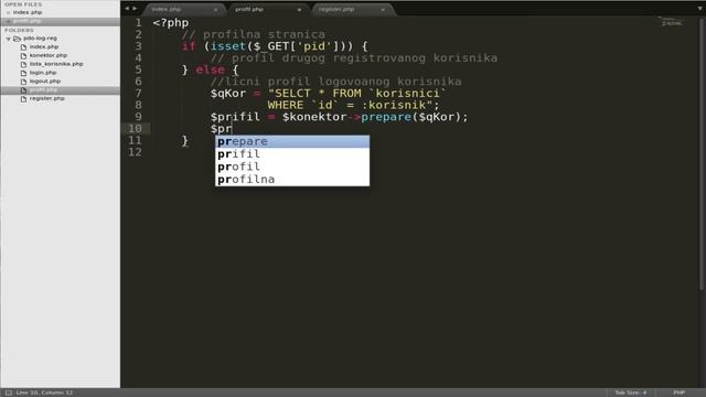 PHP PDO - login register - profil - deo 10.01 смотреть онлайн