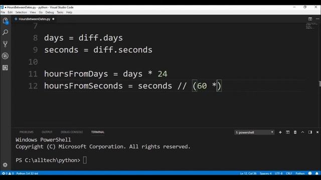hours between dates in python ? смотреть онлайн