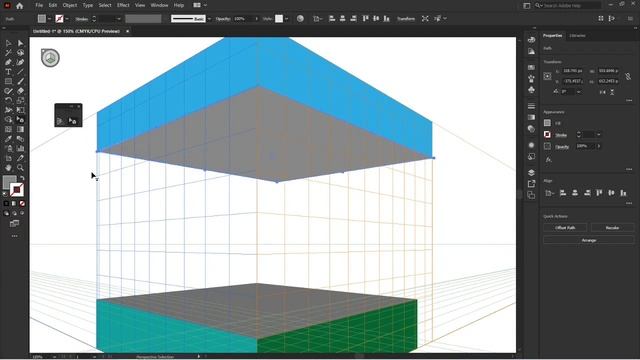 Adobe Illustrator 2021 Training Class 31 - Perspective Grid Tool in Urdu / Hindi By Graphix Online смотреть онлайн