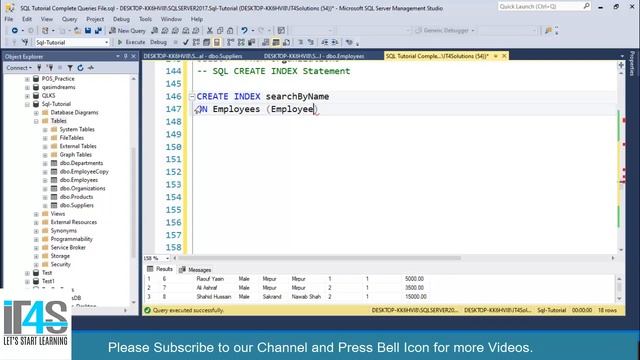 SQL Complete Course | 29 - SQL CREATE INDEX Statement - Improve Search Performance of a Database смотреть онлайн