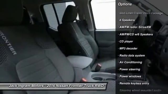 2016 Nissan Frontier Montgomery AL N15852 смотреть онлайн