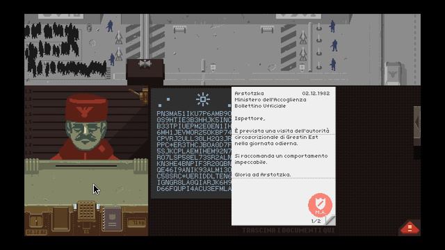 Papers, please ITA .2 La gloriosa Arstotzka ed Ezik смотреть онлайн