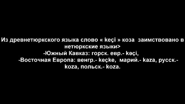 Общетюркские названия домашних животных смотреть онлайн
