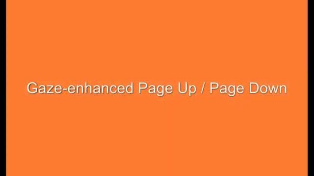 Gaze-enhanced Page Up/Page Down смотреть онлайн