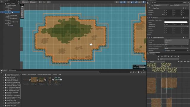 Designing 2D Top down Game Map with Unity and My game assets! смотреть онлайн
