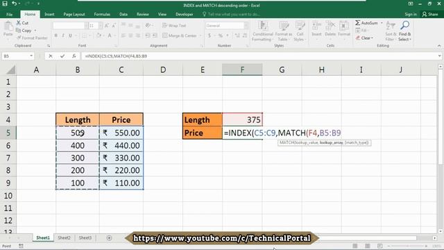 Microsoft Excel Trick : Use Index Match function where lookup array is in descending order смотреть онлайн