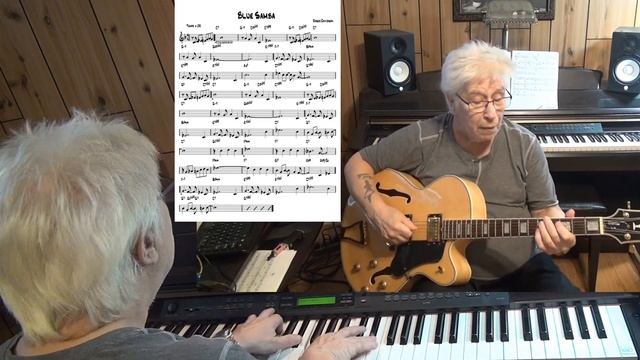 Blue Samba ( TvdH ) - Jazz guitar & piano cover ( Roger Davidson ) смотреть онлайн