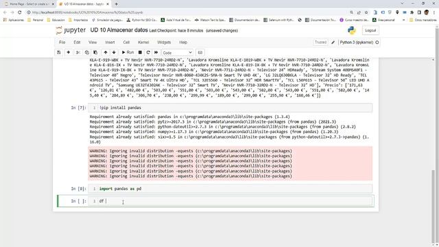 Webscraping python selenium UD10 Guardar datos en CSV смотреть онлайн