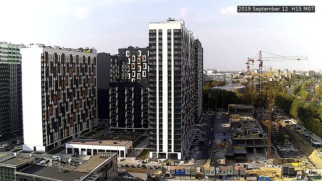 Стройка ЖК Летний сад (1 камера) 12 сентября 2019 г смотреть онлайн