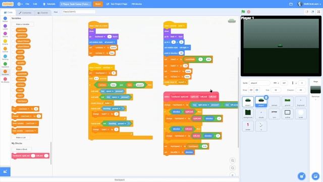 Scratch 2 Player Tank Game Tutorial (#4) смотреть онлайн
