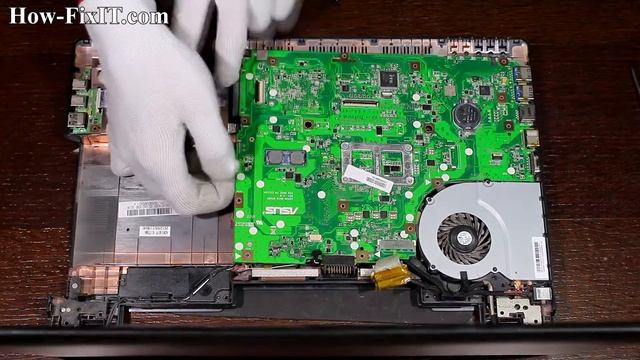 Asus K55 (K55A, K55DE, K55DR, K55N) disassembly and fan cleaning, как разобрать и почистить ноутбук смотреть онлайн