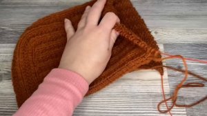 Мастер Класс / Простой способ вязания  КАПЮШОНА / Спицами / Сверху вниз