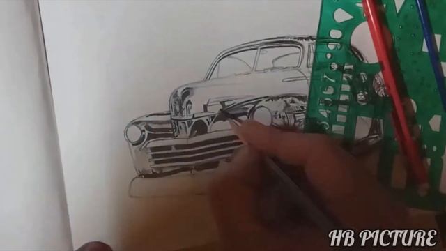 Рисуем машину 40ых карандашом. How to draw a car 40s смотреть онлайн