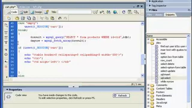 PHP Shopping cart using SESSION variables - part 3 смотреть онлайн