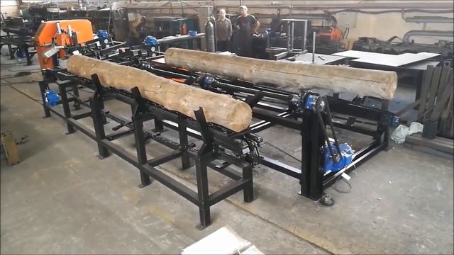 Транспортер продольный цепной для бревен (бревнотаска), купить в Новосибирске у дилера. смотреть онлайн