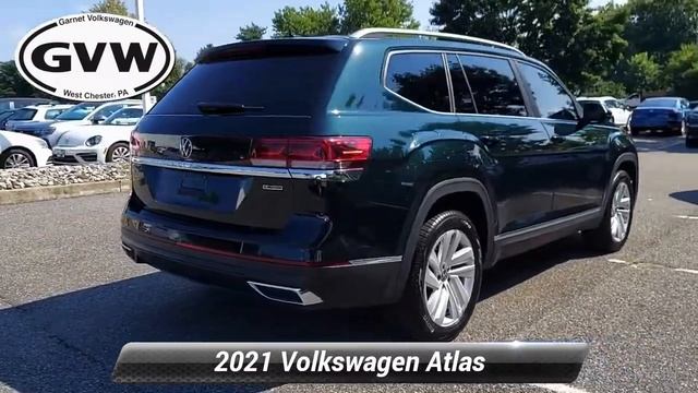 Used 2021 Volkswagen Atlas 2.0T SEL, West Chester, PA V1489 смотреть онлайн