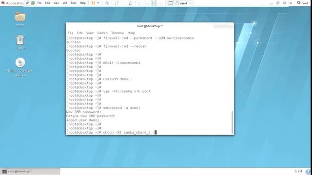 samba server configure in linux hel7 смотреть онлайн