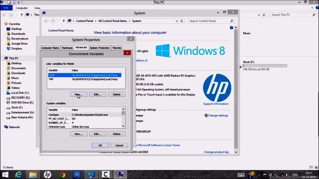 How to set java_home variable in windows 8.1 for Android Studio смотреть онлайн