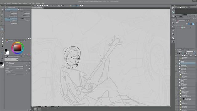 Using 3D + 2D in Clip Studio Paint - Timelapse + Art Talk (100 Subs!) смотреть онлайн