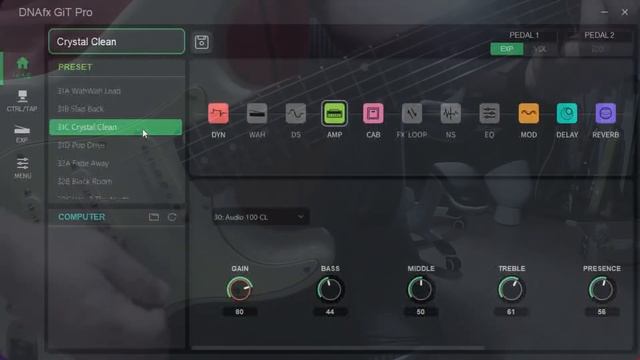 Harley Benton DNAfx GiT PRO - the CLEAN Side//5 Clean Factory Presets & Funky Jam /w build in Drums смотреть онлайн