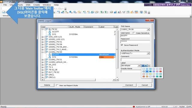 Orange for Oracle 6.0 Guide - 사용자의 데이터베이스 세션구분을 위한 Session Coloring 소개 смотреть онлайн