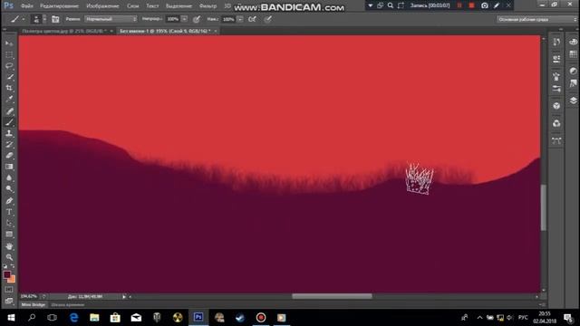 2D Пейзаж #2 I Photoshop смотреть онлайн