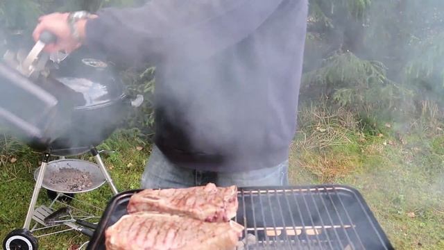 Как приготовить стейк на угольном гриле? Готовим на гриле Weber Go Anywhere смотреть онлайн