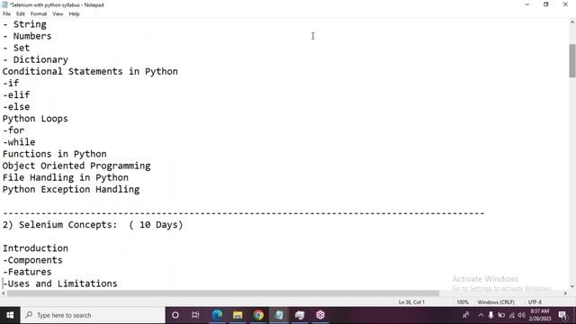 SELENIUM with PYTHON tutorials || Demo - 2 || by Mr. Nikhil Raju On 28-02-2023 @8AM IST смотреть онлайн